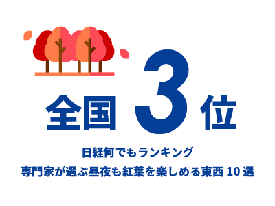 日経何でもランキング　専門家が選ぶ昼夜も紅葉を楽しめる東西10選